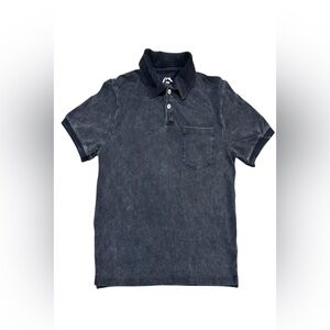 Black Polo Shirt Art Class Boys' black shirt, faded grey design, size 10/12 US